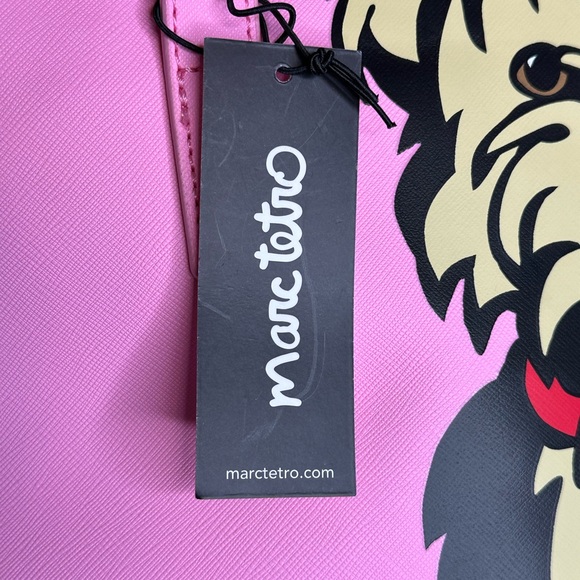 HEY YORKIE LOVERS!!! Checkout this 
Yorkie Tote Bag with Dangle, bubble gum pink - Picture 3 of 11